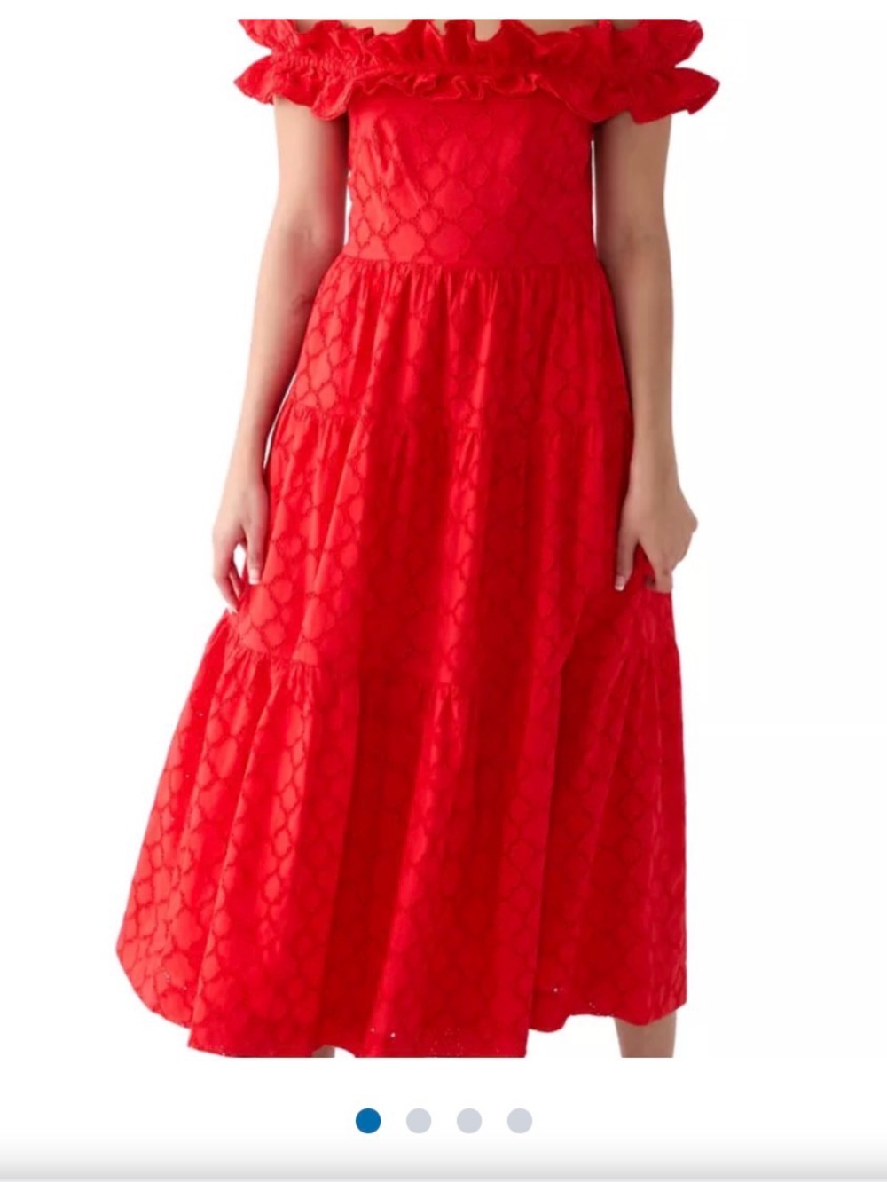 Crown and ivy red maxi dress